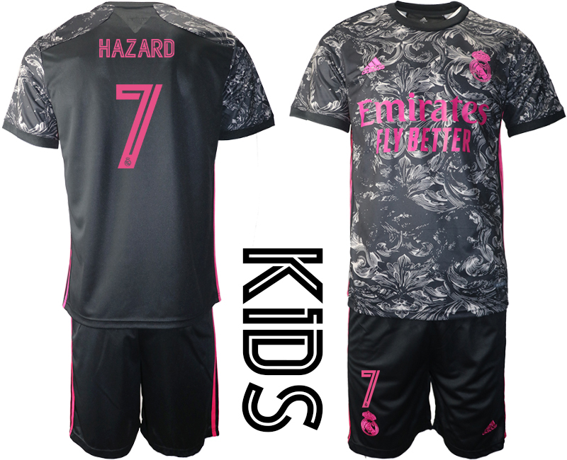 2021 Real Madrid away youth 7. soccer jerseys->youth soccer jersey->Youth Jersey